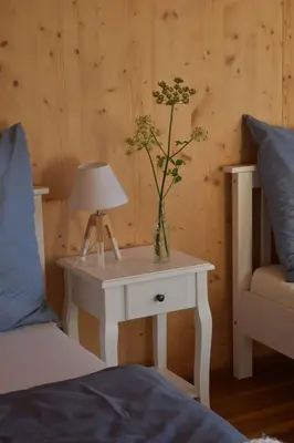 Ein Bett oder Betten in einem Zimmer der Unterkunft Ferienhaus mit Charme