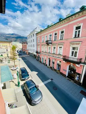 Ein allgemeiner Bergblick oder ein Berglick von der Ferienwohnung aus