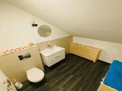 Ein Badezimmer in der Unterkunft Wohnung in Salchau nahe Lachtal Skigebiet