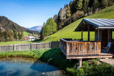 Naturlandschaft in der Nähe des Ferienhauses