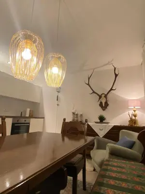 Ein Sitzbereich in der Unterkunft Grimming Appartement Schladming