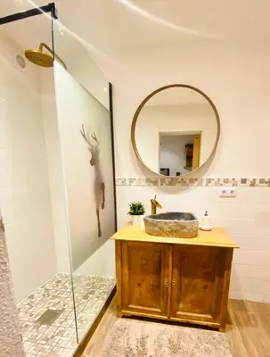 Ein Badezimmer in der Unterkunft Grimming Appartement Schladming