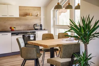 Küche/Küchenzeile in der Unterkunft Deluxe Appartement Blasbichlerhof