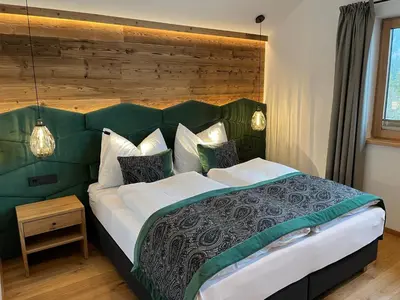 Ein Bett oder Betten in einem Zimmer der Unterkunft Ferienlodge Edelstein