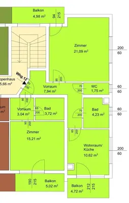 Grundriss der Unterkunft Bergidyll 12 by Alpenidyll Apartments