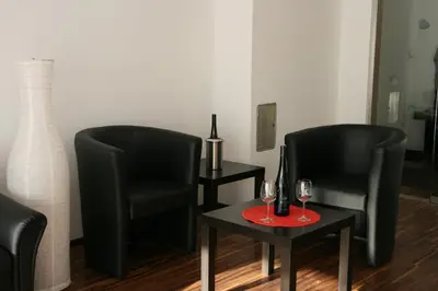 Ein Sitzbereich in der Unterkunft Appartement Crystal by Schladmingurlaub
