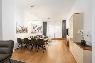 Ein Sitzbereich in der Unterkunft Appartement Tamino - City Appartement by Schladmingurlaub
