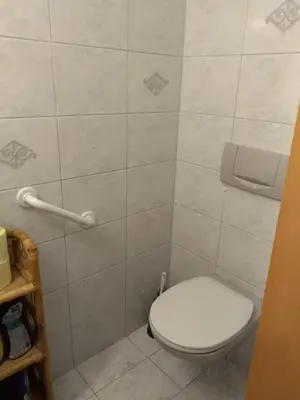 Ein Badezimmer in der Unterkunft Bergruhe