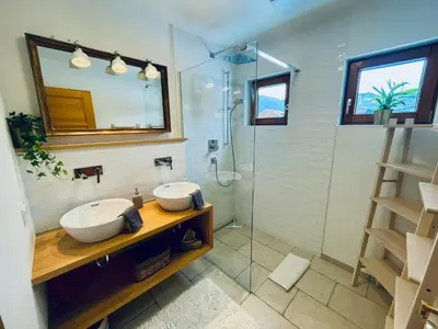 Ein Badezimmer in der Unterkunft Haus Liesenfeld