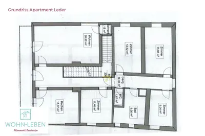 Grundriss der Unterkunft Wohn-Leben Altenmarkt Apartments