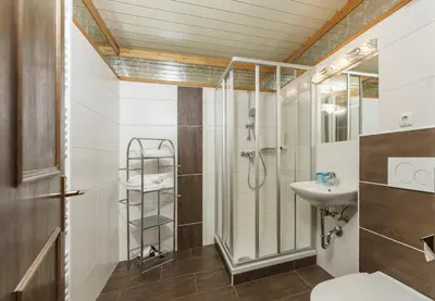 Ein Badezimmer in der Unterkunft Kirchenwirt Schladming