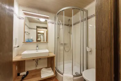 Ein Badezimmer in der Unterkunft Kirchenwirt Schladming