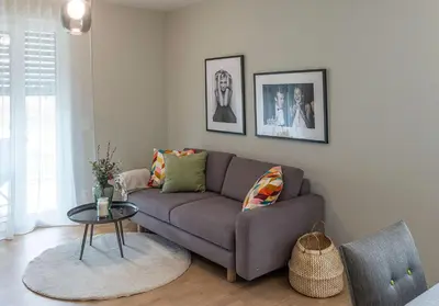 Ein Sitzbereich in der Unterkunft Apartments Traunkai Bad Ischl - Your Austrian Home