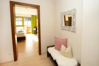 Ein Bett oder Betten in einem Zimmer der Unterkunft Ferienwohnung 
