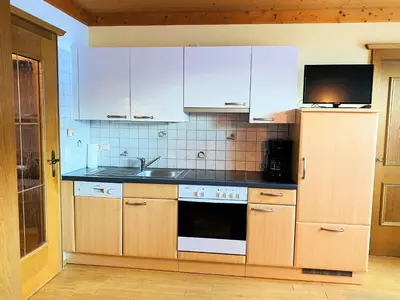 Küche/Küchenzeile in der Unterkunft Haus Wagrain