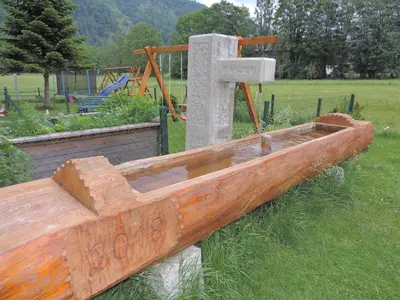 Ein Garten an der Unterkunft Hintererhof