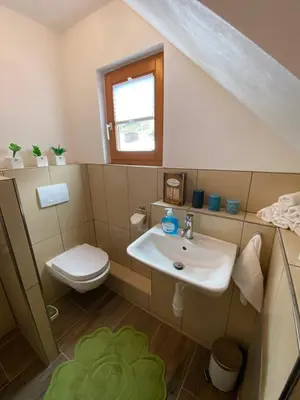Ein Badezimmer in der Unterkunft Sonnenhütte