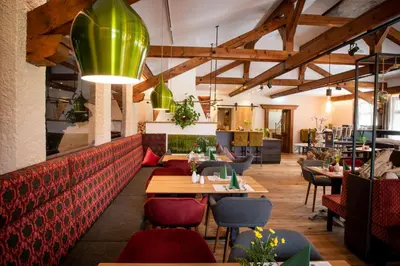 Ein Sitzbereich in der Unterkunft Hotel Bürglstein
