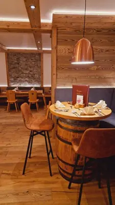 Ein Sitzbereich in der Unterkunft Sporthotel Dachstein West