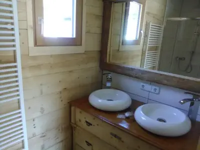 Ein Badezimmer in der Unterkunft Troadkasten Seinerzeit