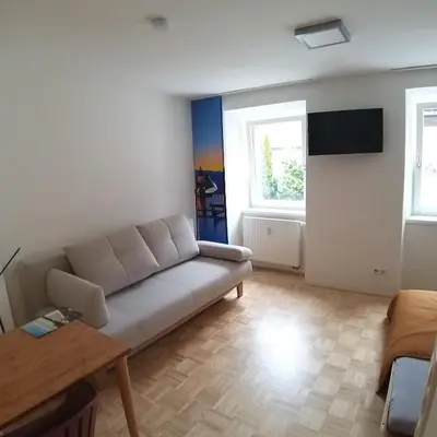 Ein Sitzbereich in der Unterkunft Convenient and Functional Apartment in the Center