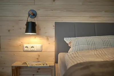 Ein Bett oder Betten in einem Zimmer der Unterkunft Appartement Eckwald Altenmarkt-Zauchensee