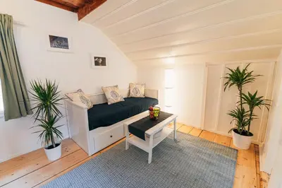 Ein Bett oder Betten in einem Zimmer der Unterkunft Ferienhaus s Manz