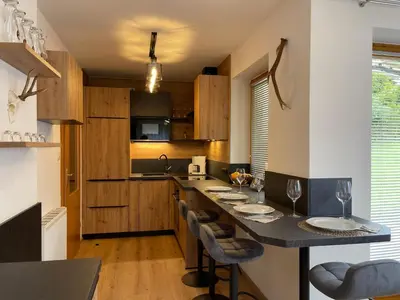 Küche/Küchenzeile in der Unterkunft Vesterberg Apartments in Top Lage - Top Lage