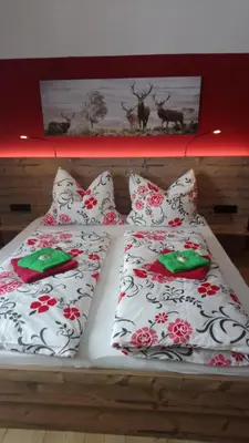 Ein Bett oder Betten in einem Zimmer der Unterkunft Haus Wastl