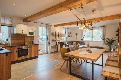 Küche/Küchenzeile in der Unterkunft Ferienwohnungen Villa Salzweg