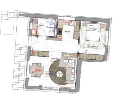 Grundriss der Unterkunft Modern Living Sankt Gilgen