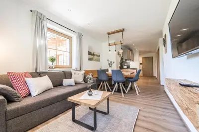 TV/Unterhaltungsangebot in der Unterkunft Bio Bauernhof Oberhinterberg Appartement