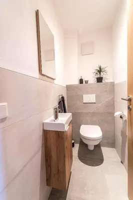 Ein Badezimmer in der Unterkunft Bio Bauernhof Oberhinterberg Appartement