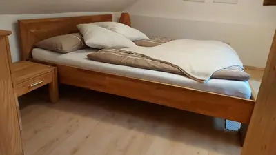 Ein Bett oder Betten in einem Zimmer der Unterkunft Haus Fritz - Erholung in den Bergen