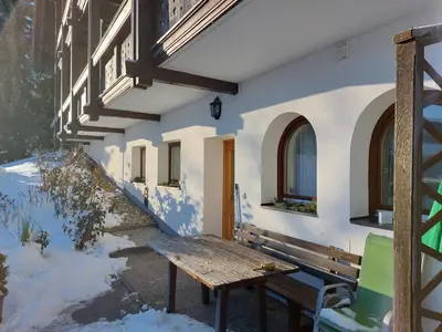 Alpensicht im Winter