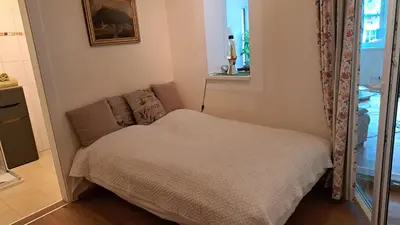 Ein Bett oder Betten in einem Zimmer der Unterkunft Haus Bergblick