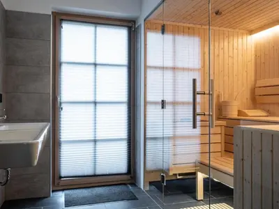 Ein Badezimmer in der Unterkunft Haus Elau