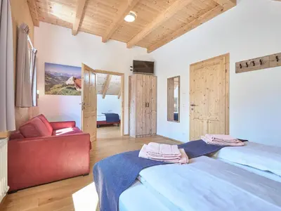 Ein Bett oder Betten in einem Zimmer der Unterkunft Mur-Chalet St Michael L