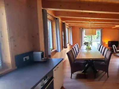 Ein Sitzbereich in der Unterkunft Mur-Chalet St Michael