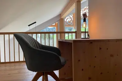 Ein Sitzbereich in der Unterkunft Penthouse Hechelstein - Top 106