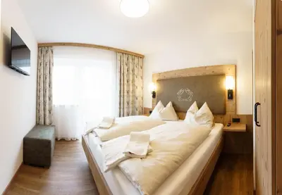 Ein Bett oder Betten in einem Zimmer der Unterkunft Stoagas Waidblick