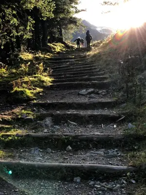 Naturlandschaft in der Nähe des Chalets