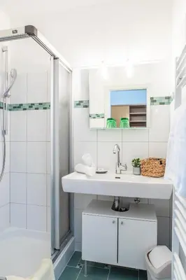 Ein Badezimmer in der Unterkunft Hotel garni Weberhäusl