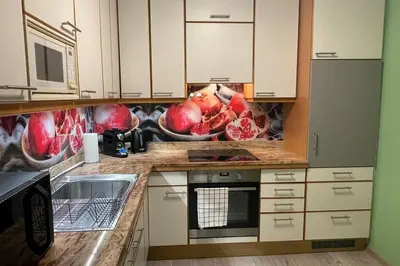 Küche/Küchenzeile in der Unterkunft Murzeit Apartman