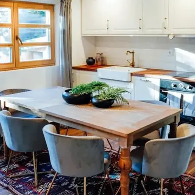 Apartment Aussee- Hallsatt Salzherrenhof- Küche