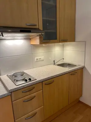 Küche/Küchenzeile in der Unterkunft Wohnung 35m2 mit Traum Panorama und 30m2 Terrasse