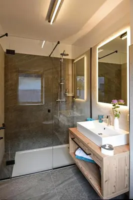 Ein Badezimmer in der Unterkunft Ferienhaus Kraiter