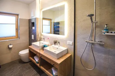 Ein Badezimmer in der Unterkunft Ferienhaus Kraiter