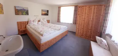 Ein Bett oder Betten in einem Zimmer der Unterkunft Ferienhaus Laimerbauer