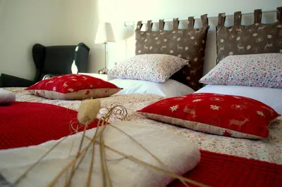 Ein Bett oder Betten in einem Zimmer der Unterkunft Haus Susanne